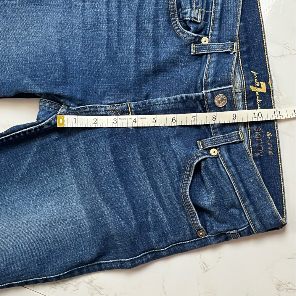 7 For All Mankind the ankle skinny jeans, size 28 - Picture 9 of 9
